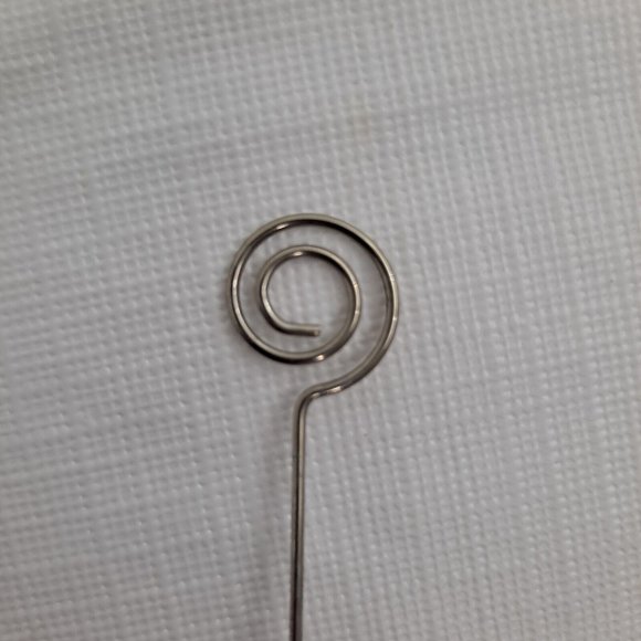 Mustache Photo Holder Mini Table Decor Black Blue Silver set of 2 - Picture 3 of 9